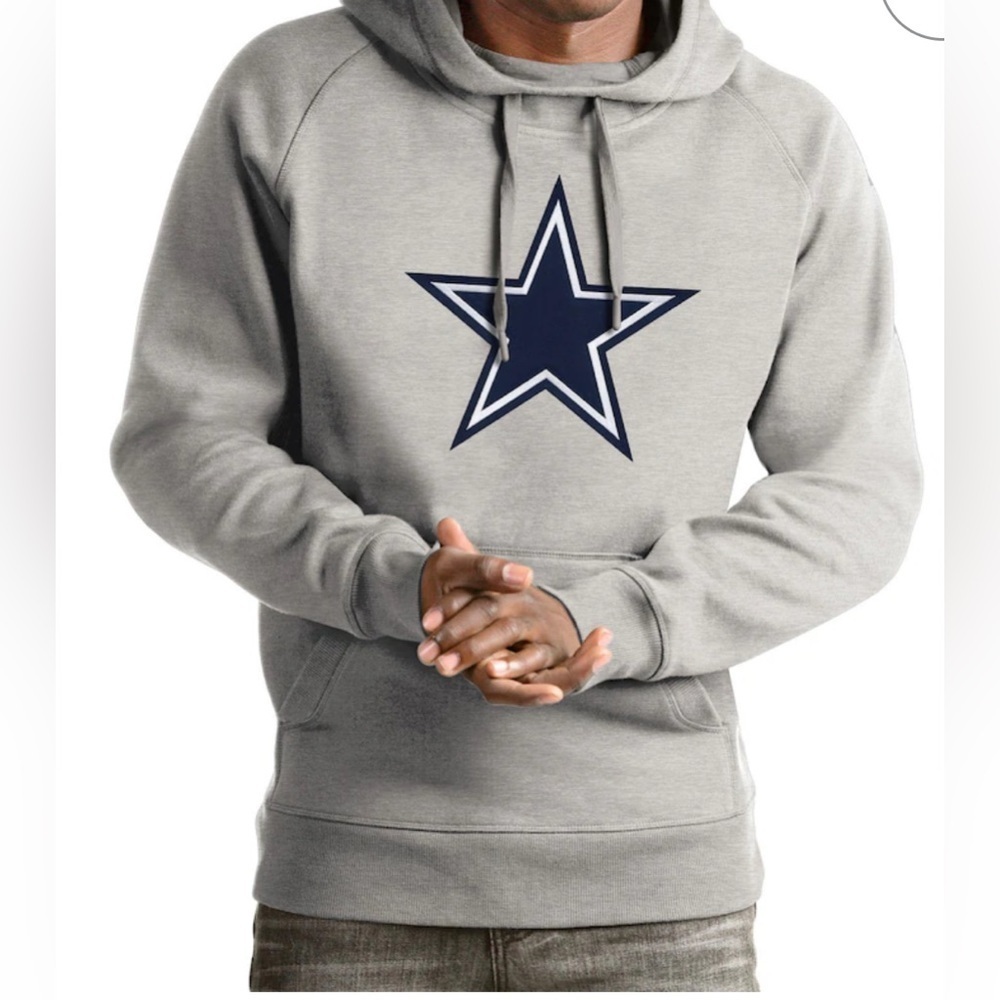 Unisex Nike Gray/Blue Dallas Cowboys Hoodie, Medium